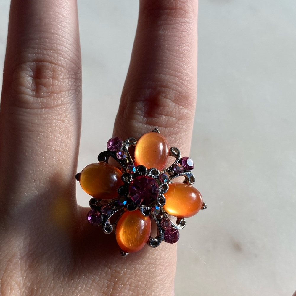 Pink Stone Ring - Picture 2 of 2